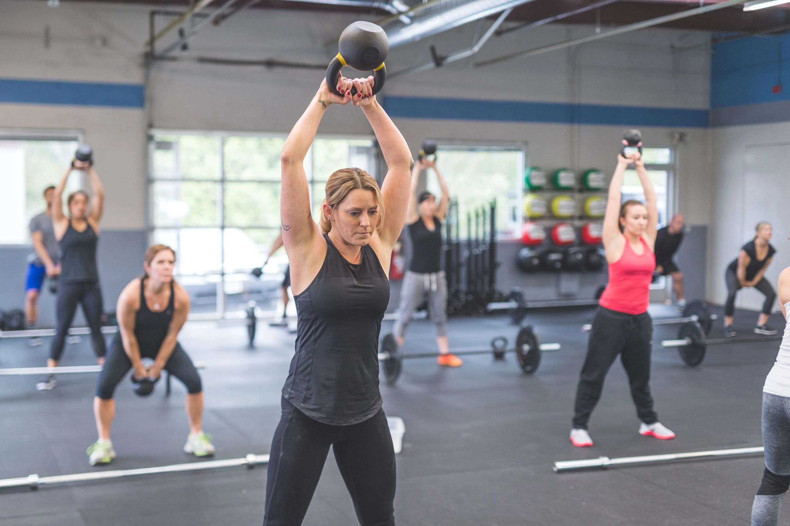 Group workout at Stronger Every Day CrossFit gym